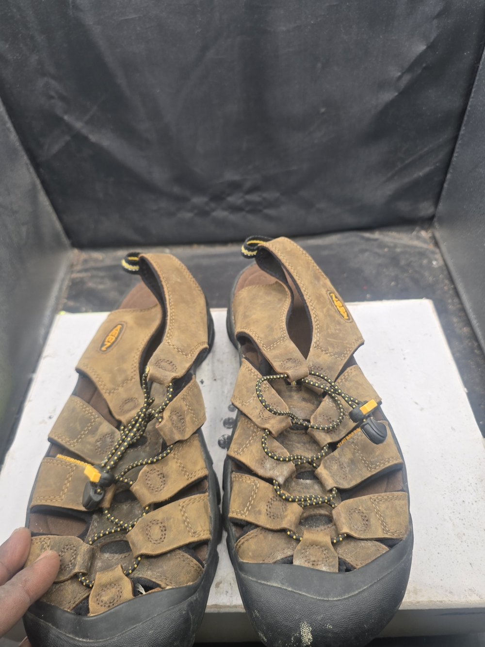 KEEN Men's Brown Leather Outdoor Sandals